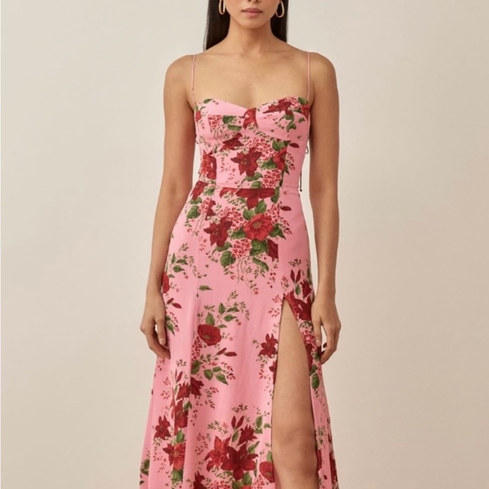 Reformation Juliette Dress Valeria Pink Size 2